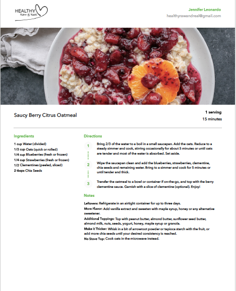 25 Page Plant Based Gluten Free Holiday Breakfast  e-Book